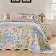 preview thumbnail 2 of 8, Greenland Home Fashions Emma Patchwork Floral Print Cotton Quilt Set