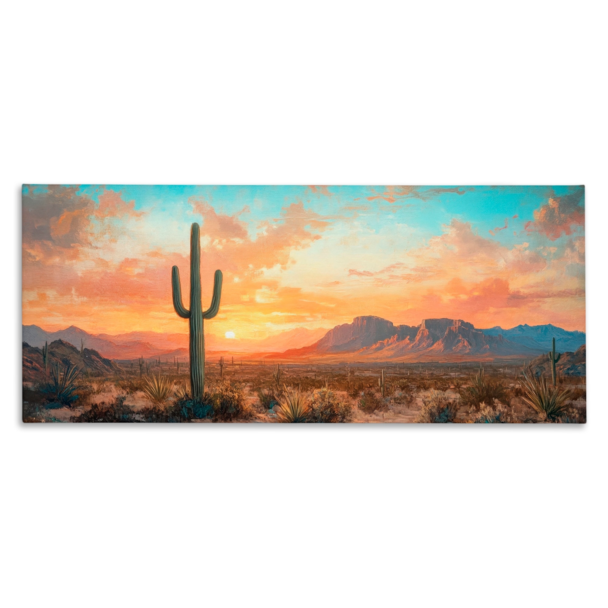 Stupell Western Sunset Canyon Canvas Wall Art Design By Petal Prints Design