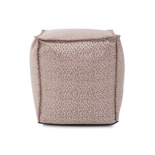 Allan Andrews Square Pouf Lynx Taupe