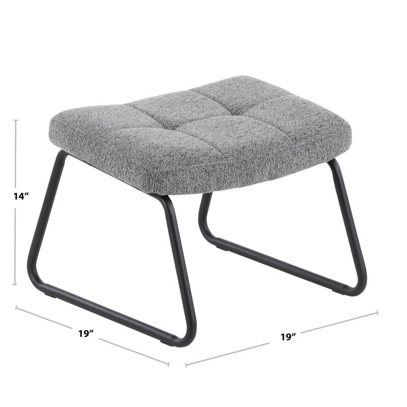 Strick & Bolton Lambert Lounge Chair and Ottoman Set