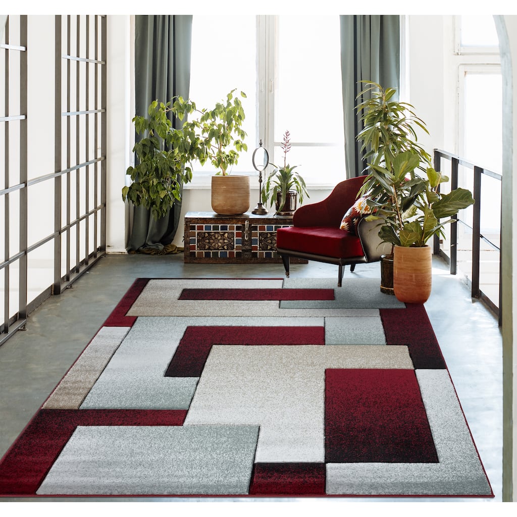 Orelsi Collection Abstract Area Rug