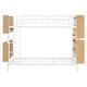 preview thumbnail 51 of 53, Metal Bunk Bed with Bedside Storage Bookcase, Twin Over Twin/Full Over Full Convertible Bunk Bedframe with Ladder and Guardrail