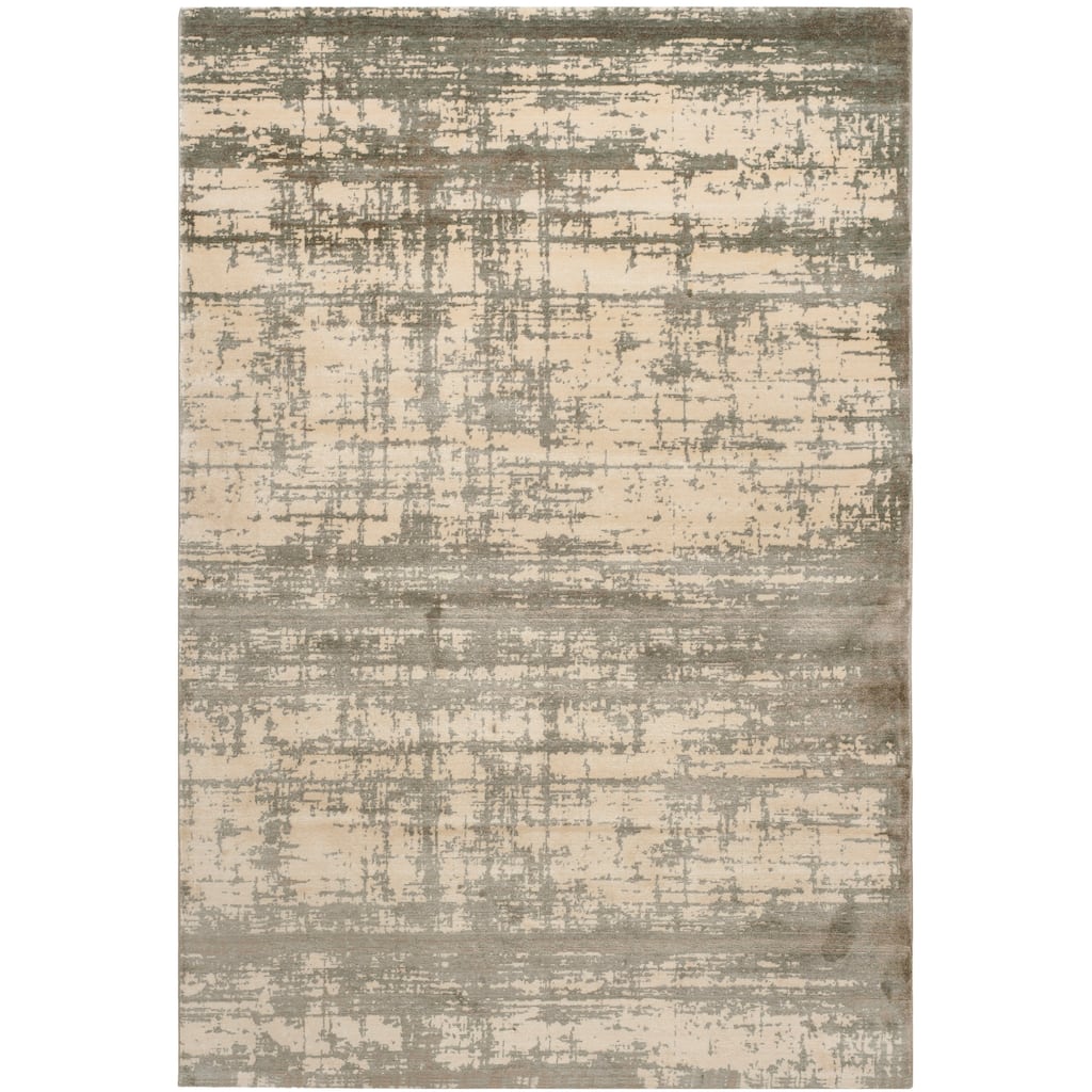 SAFAVIEH Couture Hand-knotted Tibetan Mekkin Modern Hand-spun Wool Rug