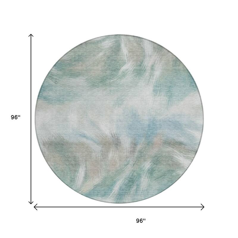 HomeRoots Abstract Transitional Rectangle Outdoor Rug