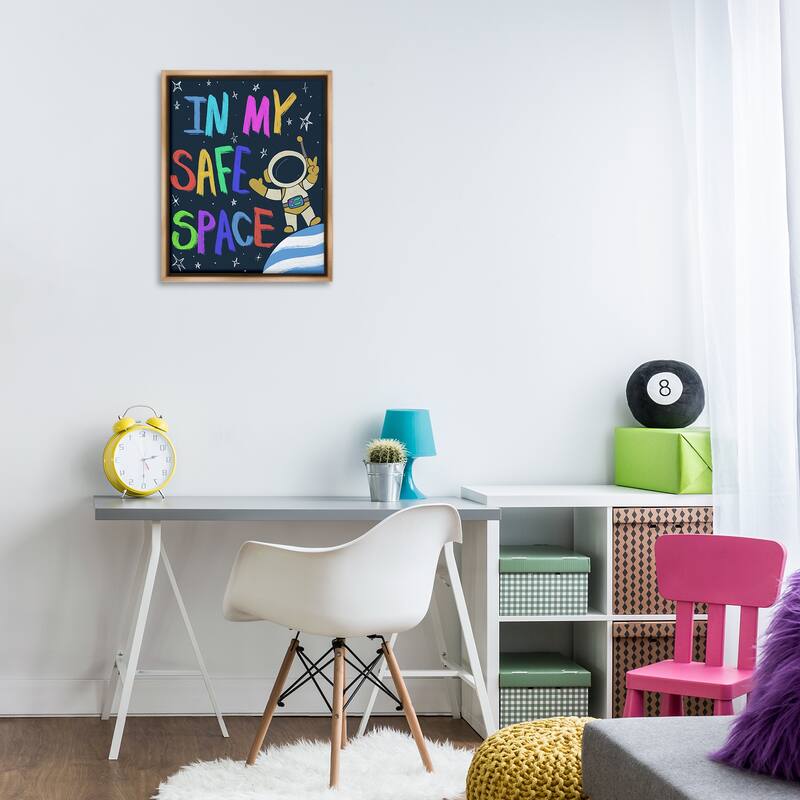 Stupell Comforting In My Safe Space Framed Floater Canvas Wall Art Design By Chen Alyesh