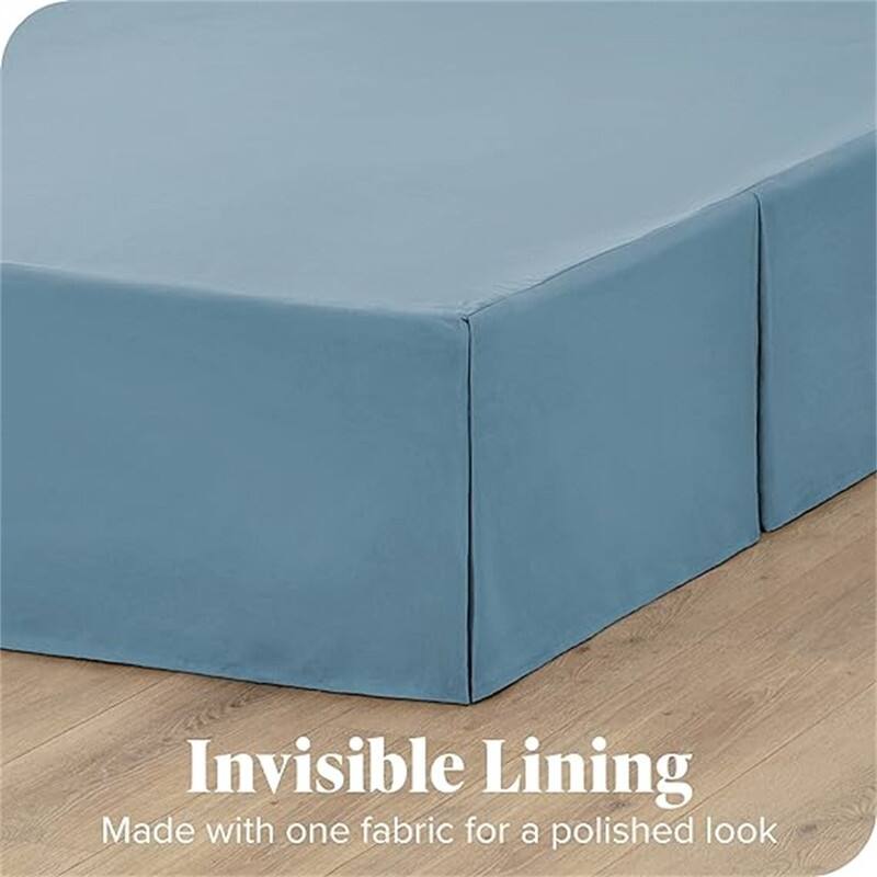 Pleated bed skirt