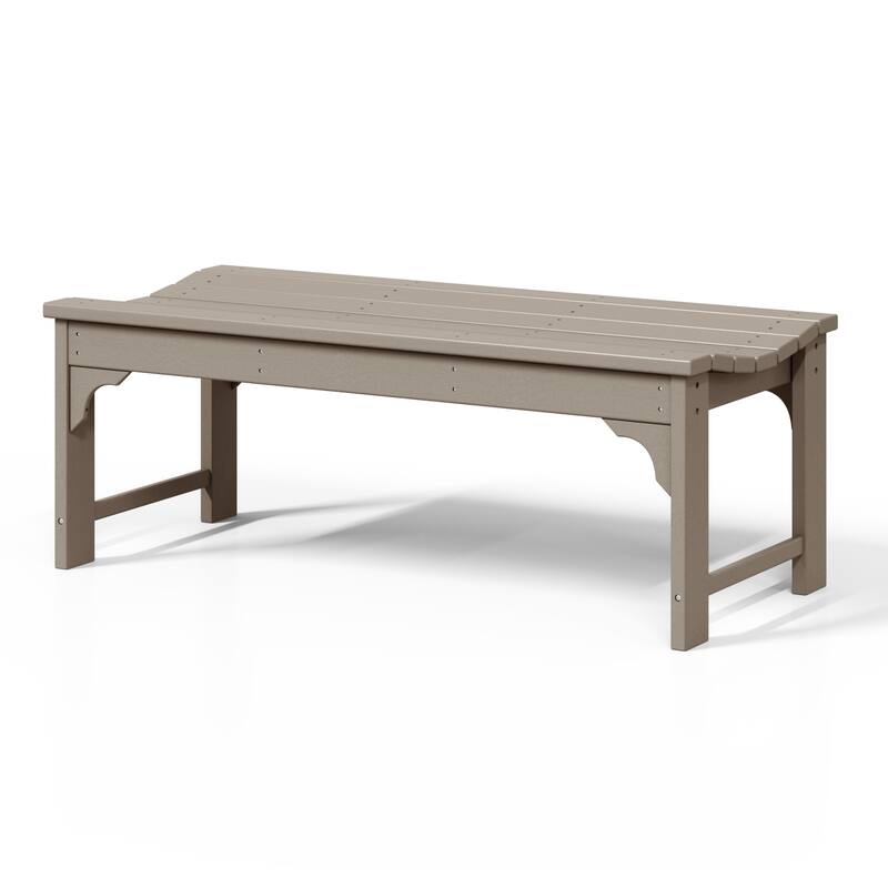 Polytrends Laguna Hdpe All Weather Outdoor Patio 48" Bench