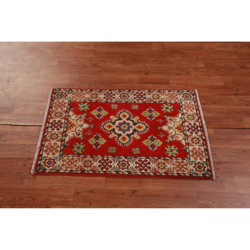 Kazak Oriental Accent Foyer Rug Handmade Bedroom Wool Carpet - 2'0"x 3'0"