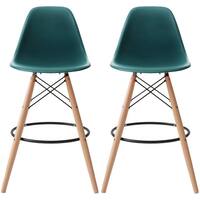Buy Teal Solid Wood Counter Bar Stools Online At Overstock Our Best Dining Room Bar Furniture Deals