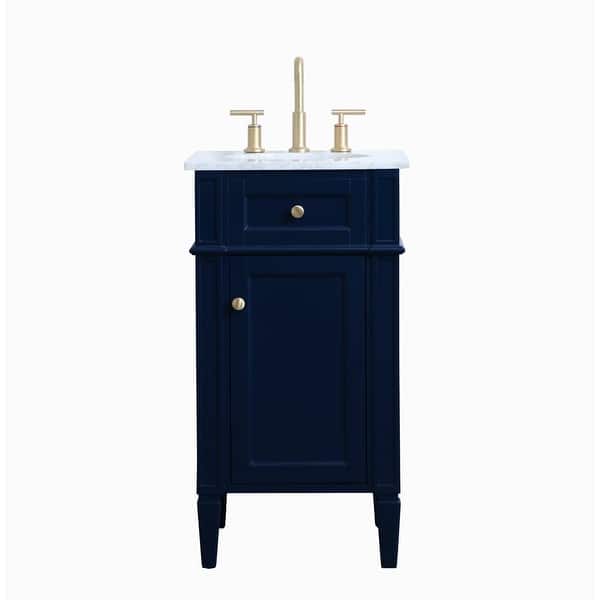 slide 2 of 11, Elegant Lighting VF12518 Park Avenue 18" Free Standing Single Basin Blue