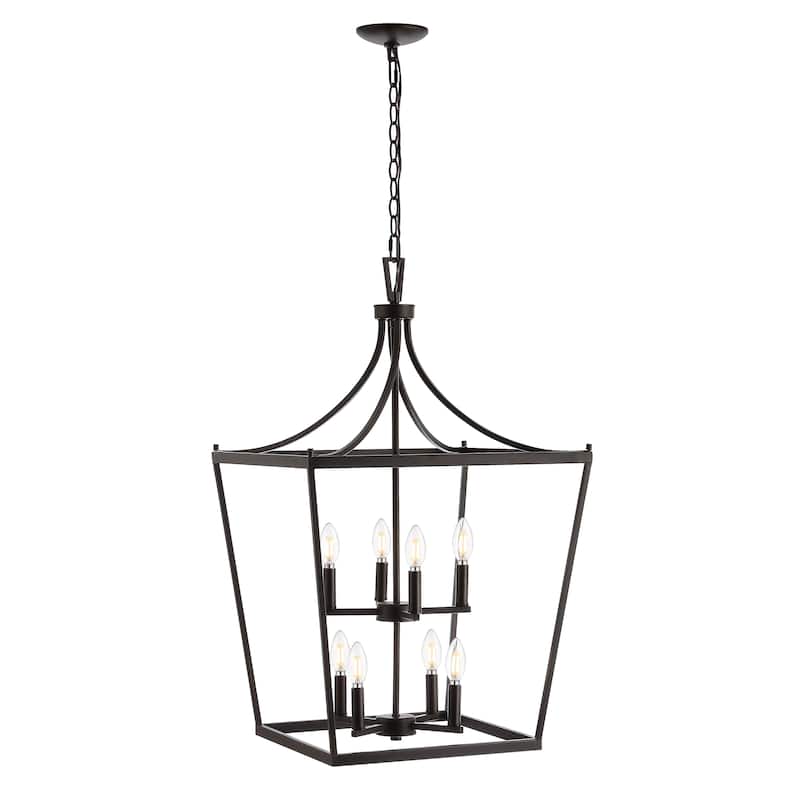 SAFAVIEH Lighting Ghida 8-light Pendant - 20"x20"x37.5-109.5" - 20Wx20Dx110H