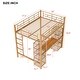 preview thumbnail 15 of 20, Full Size Metal Loft Bed with Built-in Ladder, Desk and Mesh Shelves, Kids Teens Bed Frame with Full-Length Guardrails