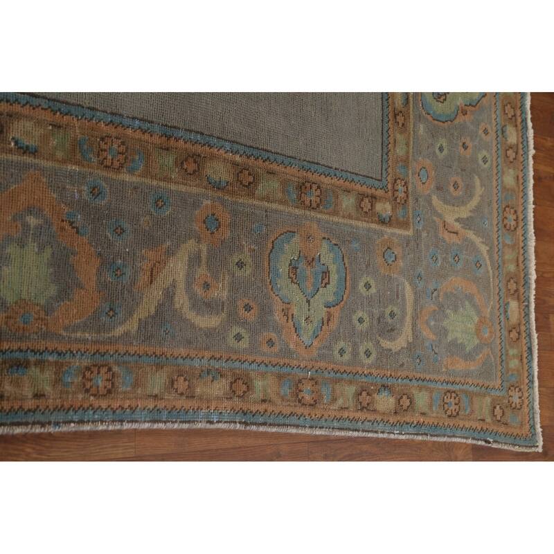 Over-Dyed Tabriz Persian Vintage Rug Hand-Knotted Wool Carpet - 8'3"x 11'5"
