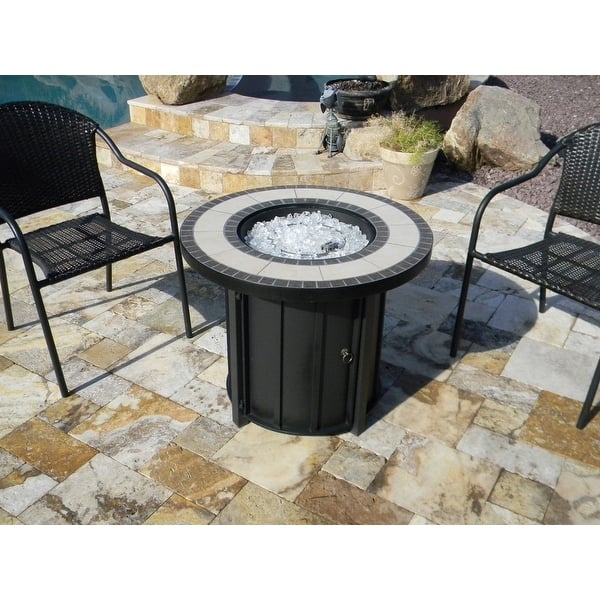 AZ Patio Heaters Round Tile Top Firepit AZ Patio Heaters Round Tile Top Firepit