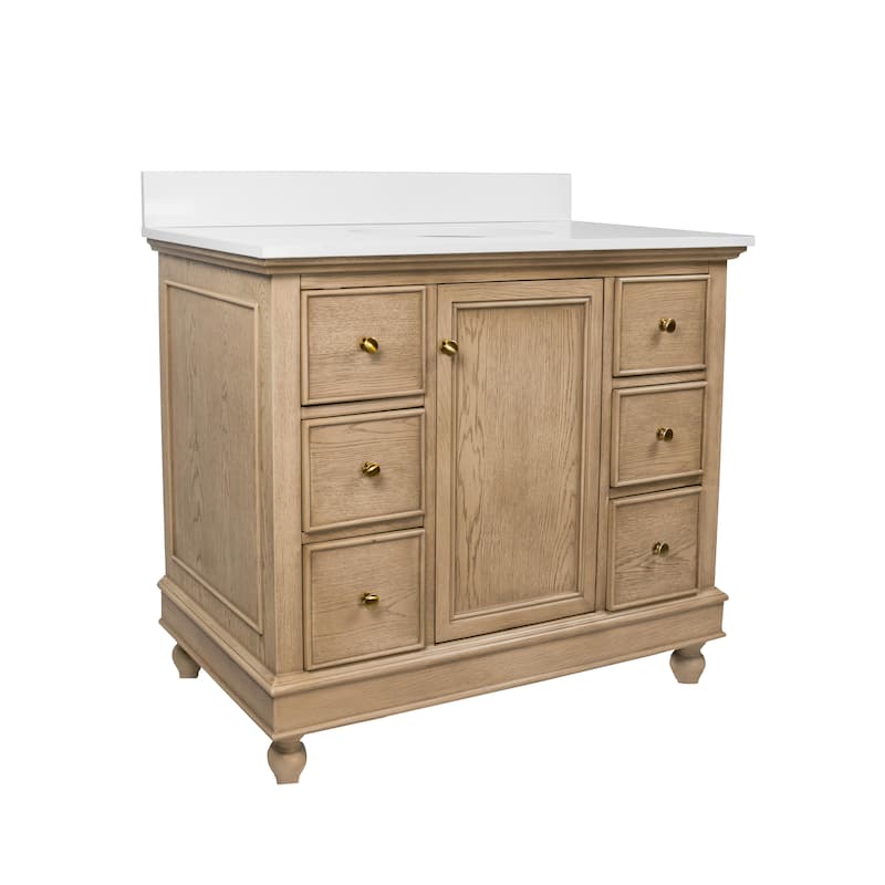 Bella 42-inch Vanity with Engineered White Top