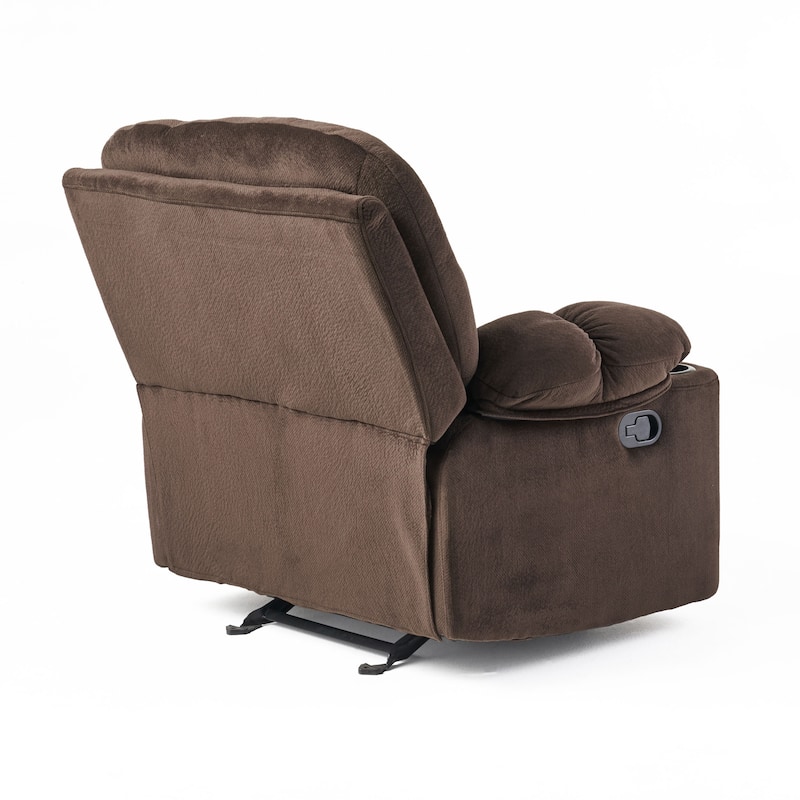 Gannon Fabric Glider Recliner Club Chair by Christopher Knight Home