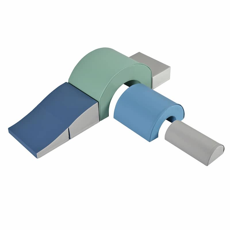 5-Piece Foam Climbing Blocks for Toddlers - Indoor Active Play Structure