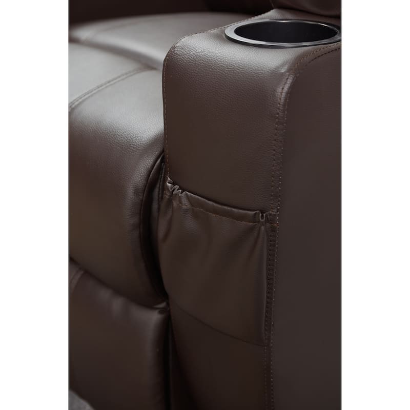 Power Lift Recliner Chair PU Leather for Elderly