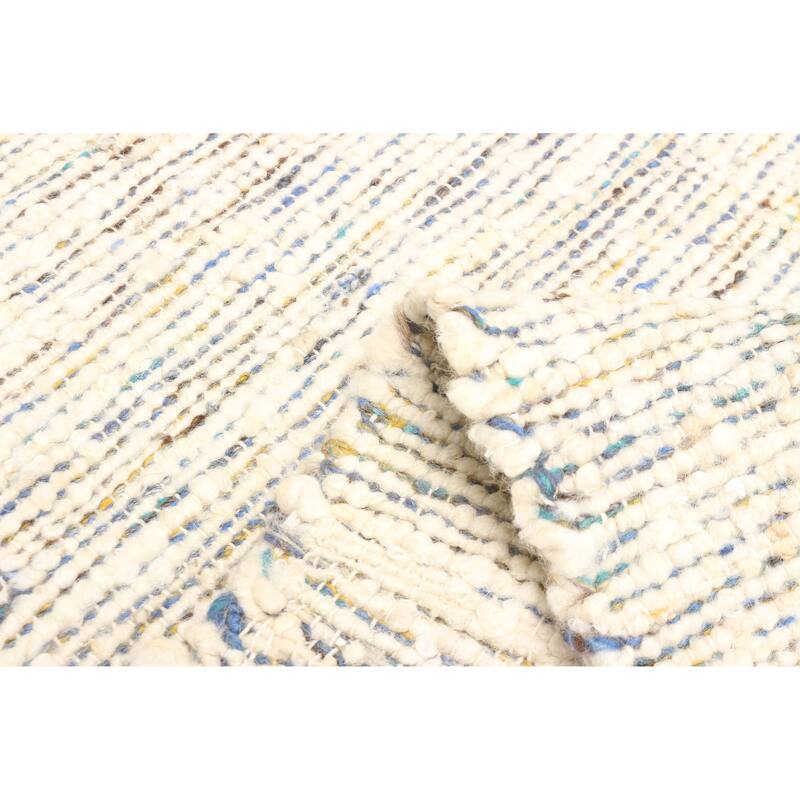 ECARPETGALLERY Braid weave Sienna Cream Wool Rug - 4'11 x 7'10