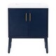 preview thumbnail 15 of 35, Spring Mill Cabinets 30" Darya Bathroom Vanity With 2-Doors, 1 Drawer, and White Sink Top