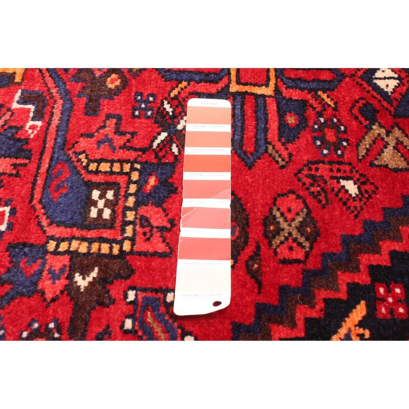 ECARPETGALLERY Hand-knotted Andelz Red Wool Rug - 4'2 x 7'0