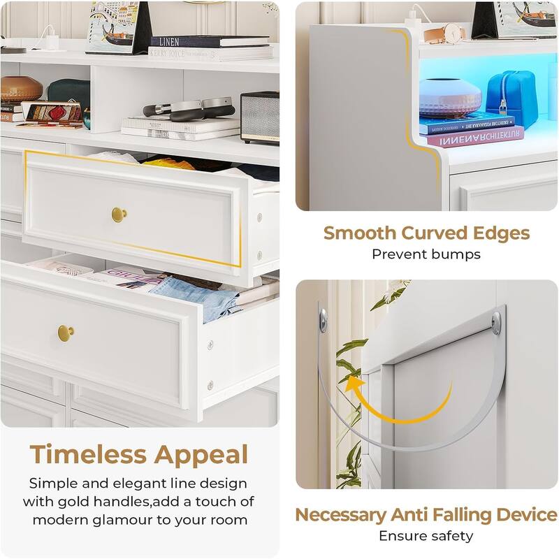 Dresser for Bedroom Dressers & Chests of Drawers Storage Organizer