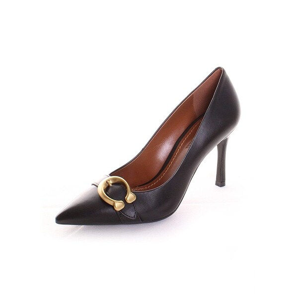 coach waverly signature buckle pumps
