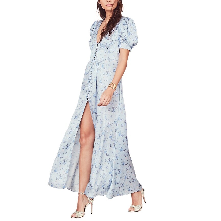 casual silk maxi dress