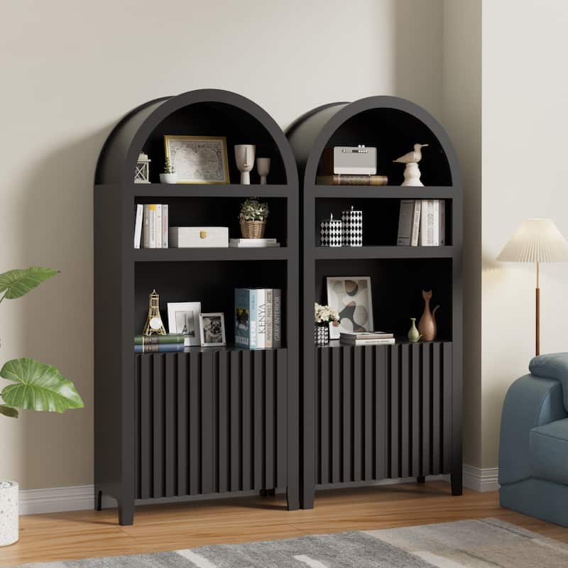 Arch Bookshelf Multi-Purpose Shelf for Living Room Kitchen