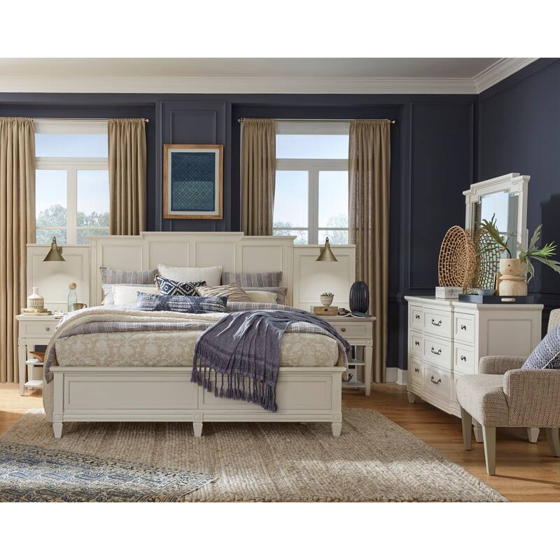 Magnussen Home Willowbrook Egg Shell White With Slight Rub Through Drawer Dresser