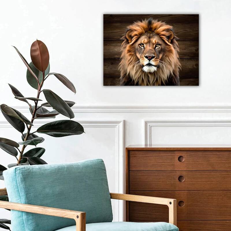 Lion Pictures Wall Decor Wildlife Canvas Prints Animal
