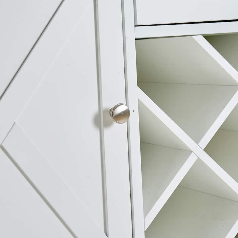 Bar cabinet Console Table with 2-Door Cabinet & 1 Drawers