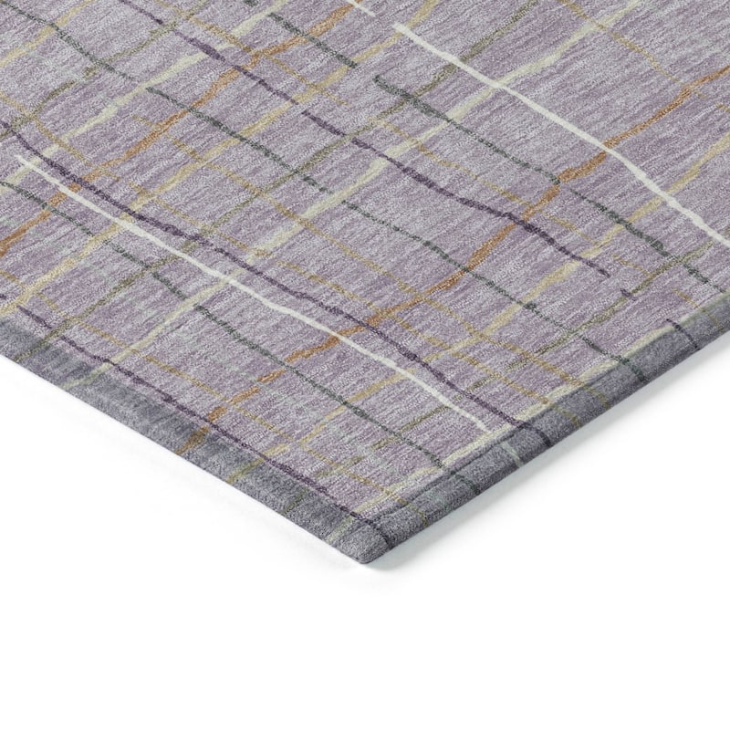 Machine Washable Indoor/ Outdoor Modern Century Chantille Rug
