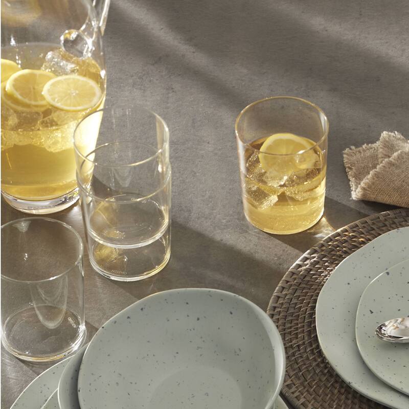 Oneida Stackables Drinkware Tall and Short Glasses, Set of 12 - Set of 12