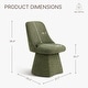preview thumbnail 5 of 20, Anna Upholstered Swivel Armless Dining Chair for Kitchen Living Room