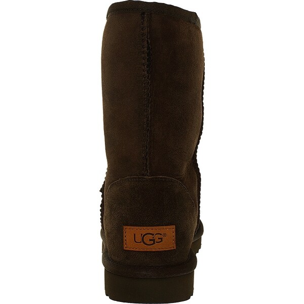ugg classic short leather chestnut