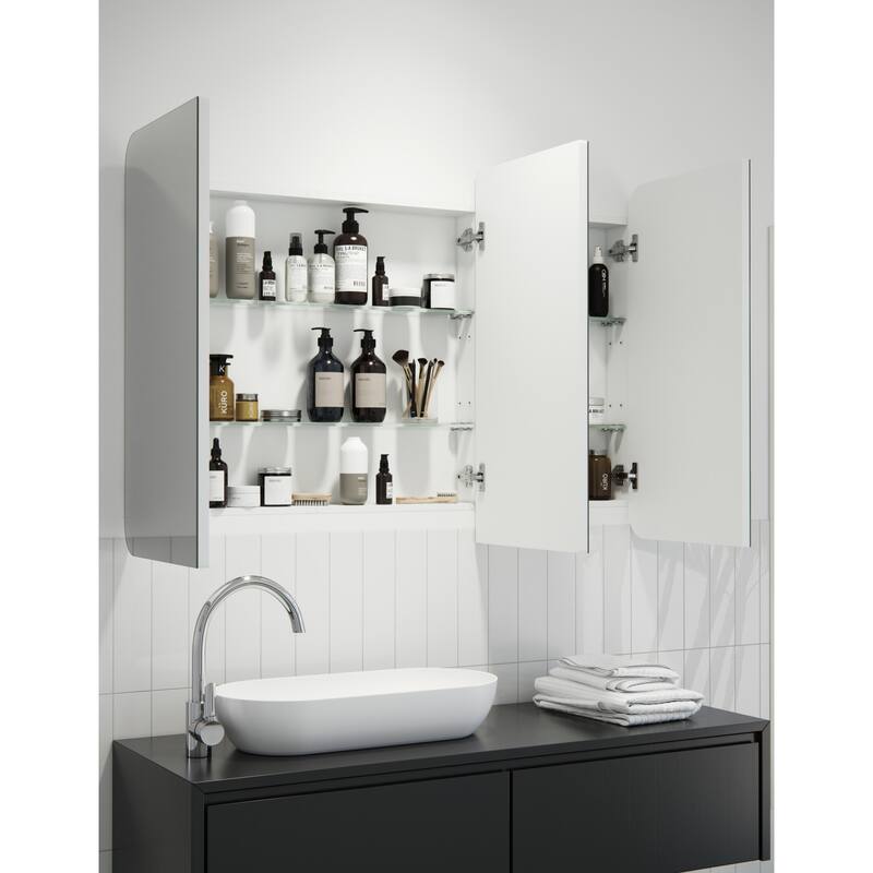 Glass Warehouse MC3-SQ-48X32 Erzi 48" x 32" Frameless Medicine Cabinet