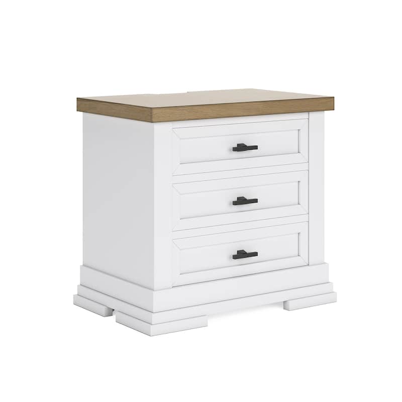 Signature Design by Ashley Ashbryn White/Natural Nightstand