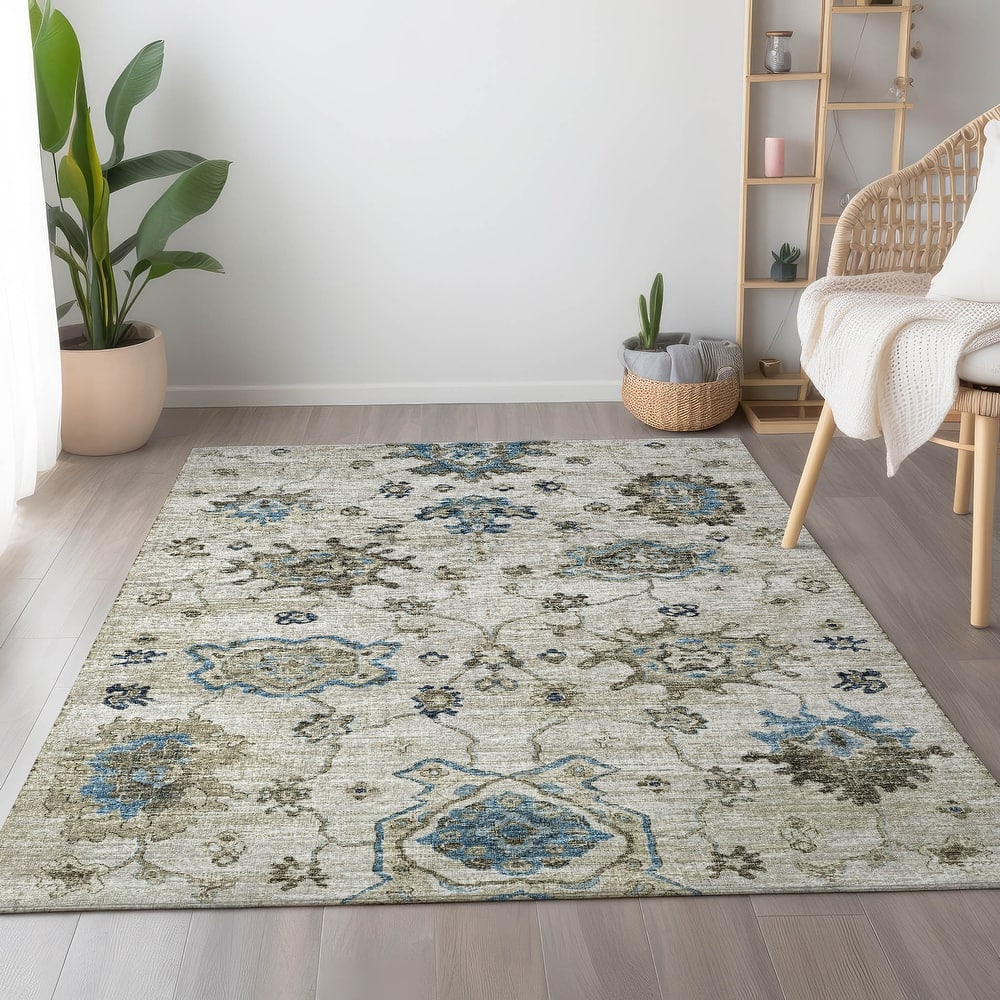 Premium Washable Super Soft Traditional Kashan Mayfield Rug