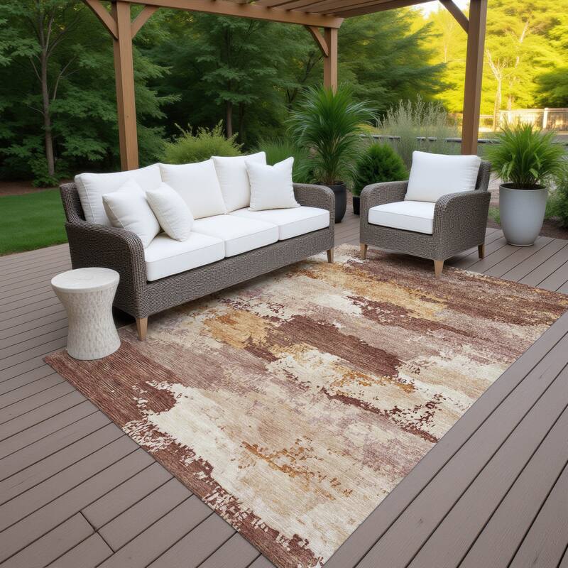 Machine Washable Indoor/ Outdoor Chantille Rug