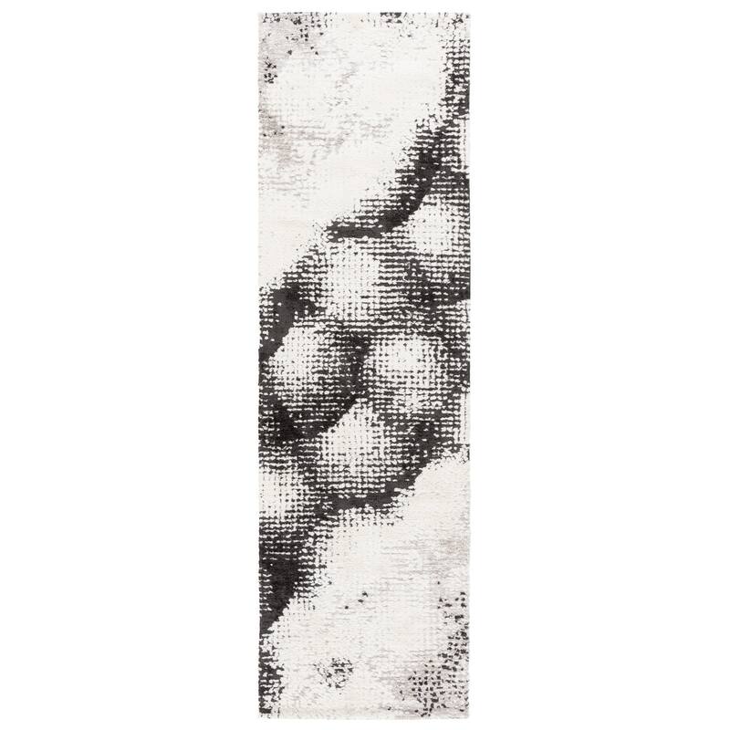 SAFAVIEH Audrey Felicita Modern & Contemporary Rug - 2'3" x 8' Runner - Grey/Ivory