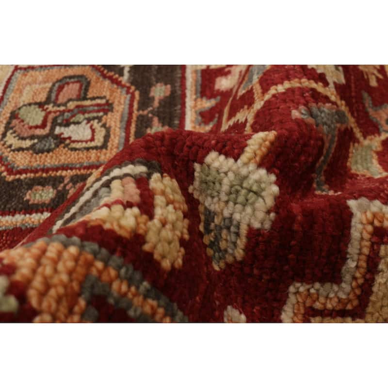 ECARPETGALLERY Hand-knotted Jules Serapi Dark Red Wool Rug - 8'10 x 12'1