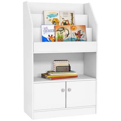 3-Tier Kids Bookshelf and Floor Standing Unit Toy Organizer,for Living Room,Nursery,Classroom,Kids Room