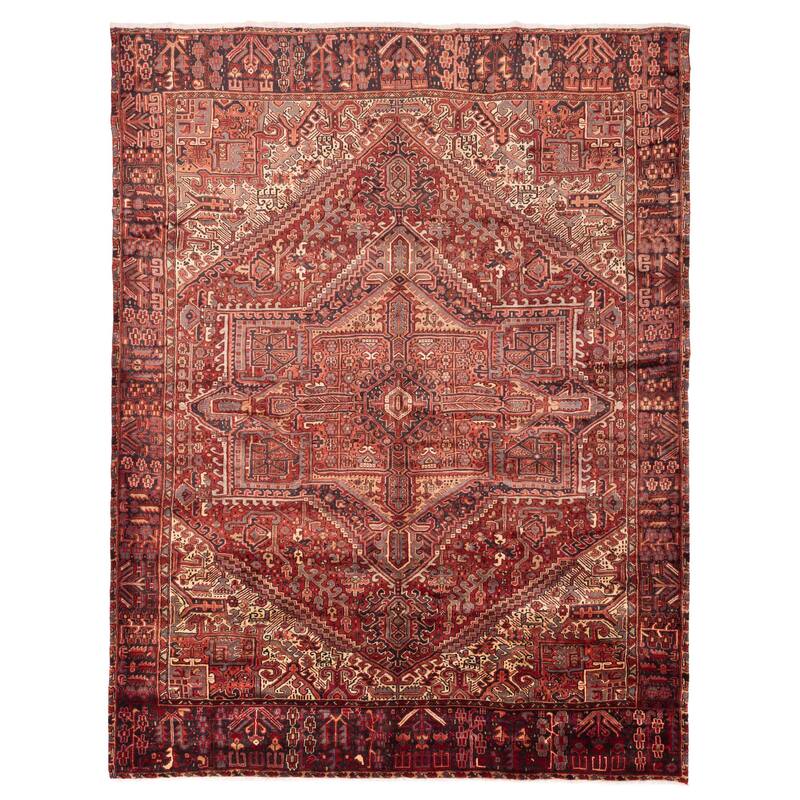 ECARPETGALLERY Hand-knotted Sarabi Red Wool Rug - 9'11 x 12'7