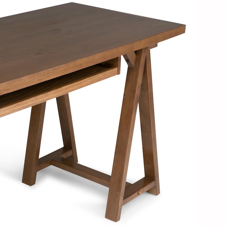 WYNDENHALL Hawkins SOLID WOOD Modern Industrial Writing Office Desk