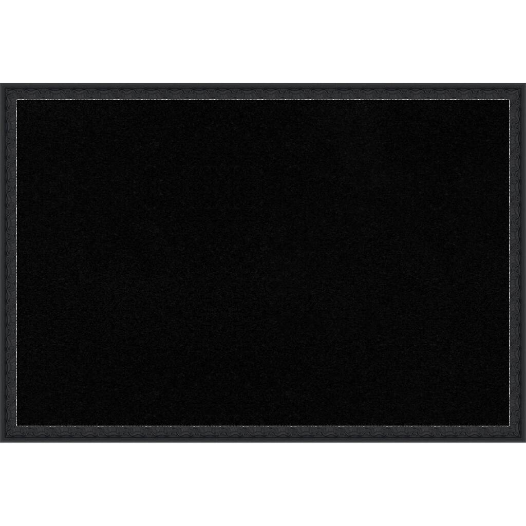 Bethany Black Wood Framed Cork Board - Bulletin Board, Organization Board, Pin Board