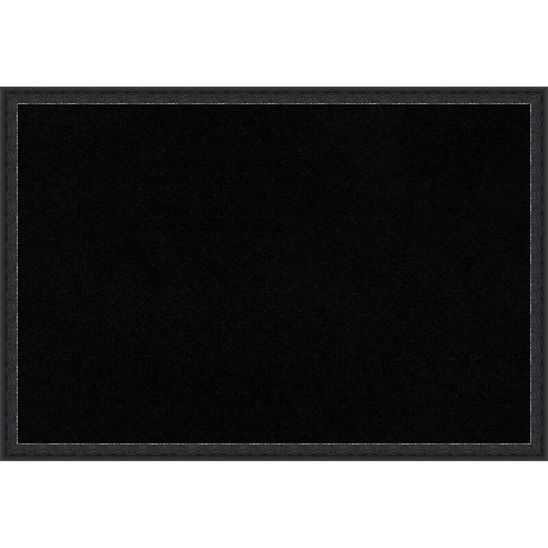 Bethany Black Wood Framed Cork Board - Bulletin Board, Organization Board, Pin Board