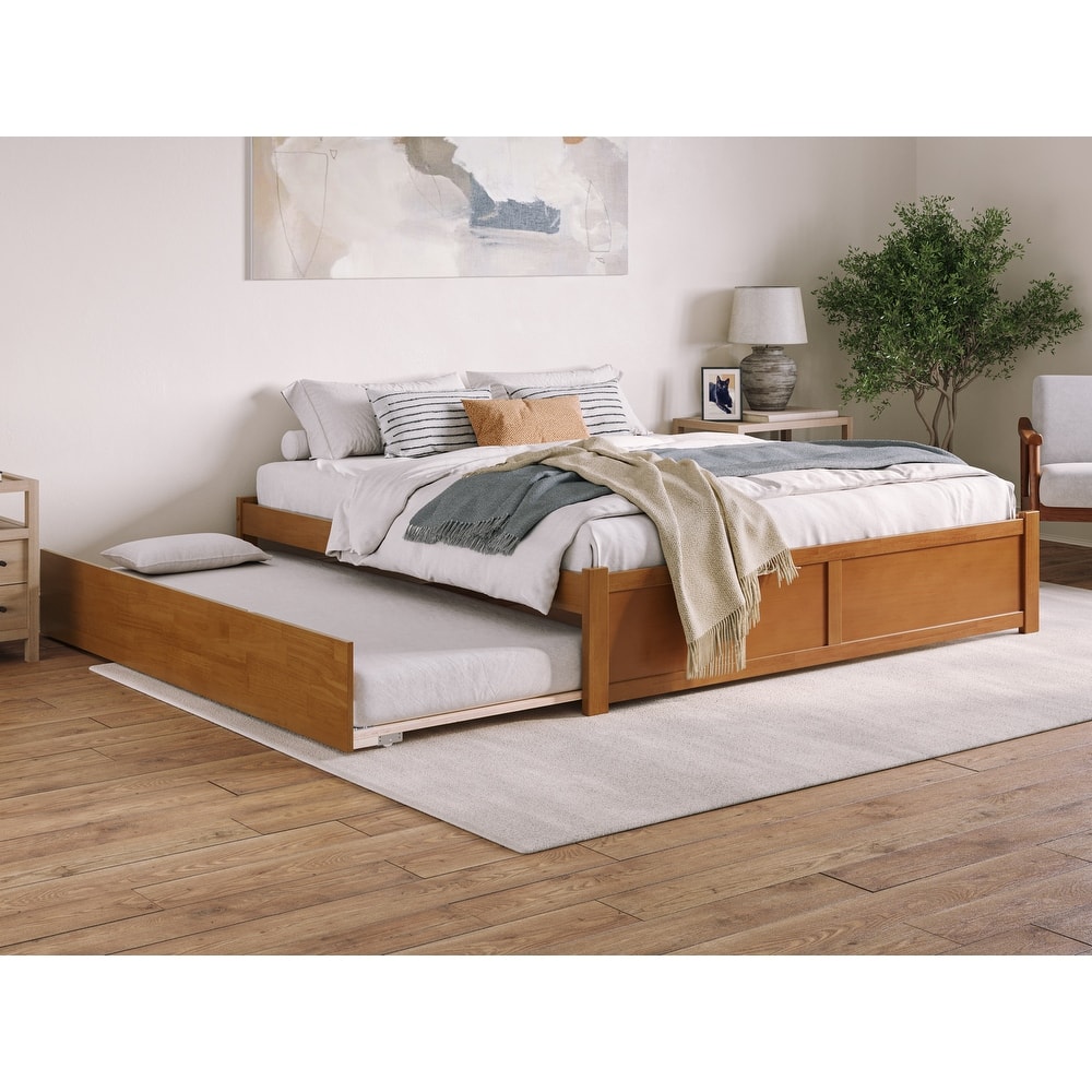 Concord Bed with Footboard and Twin Extra Long Trundle