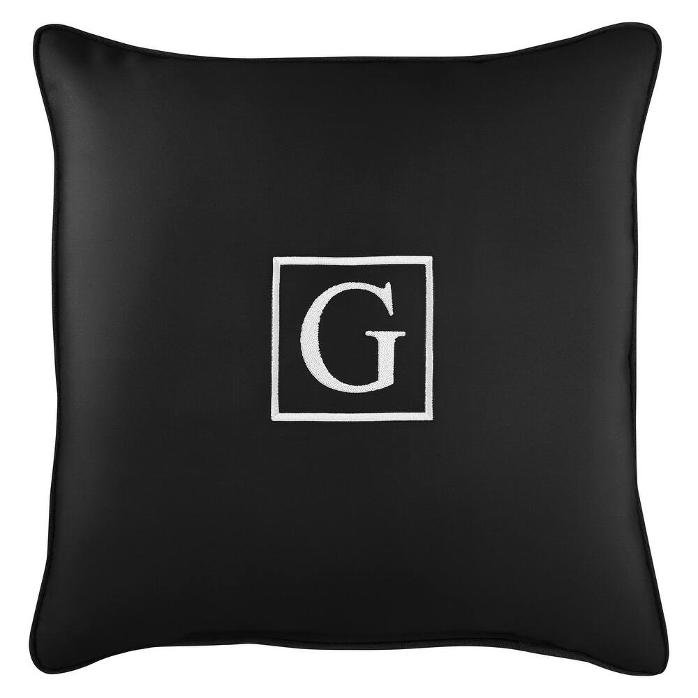 Monogram Corded Single Square Pillow by Havenside Home