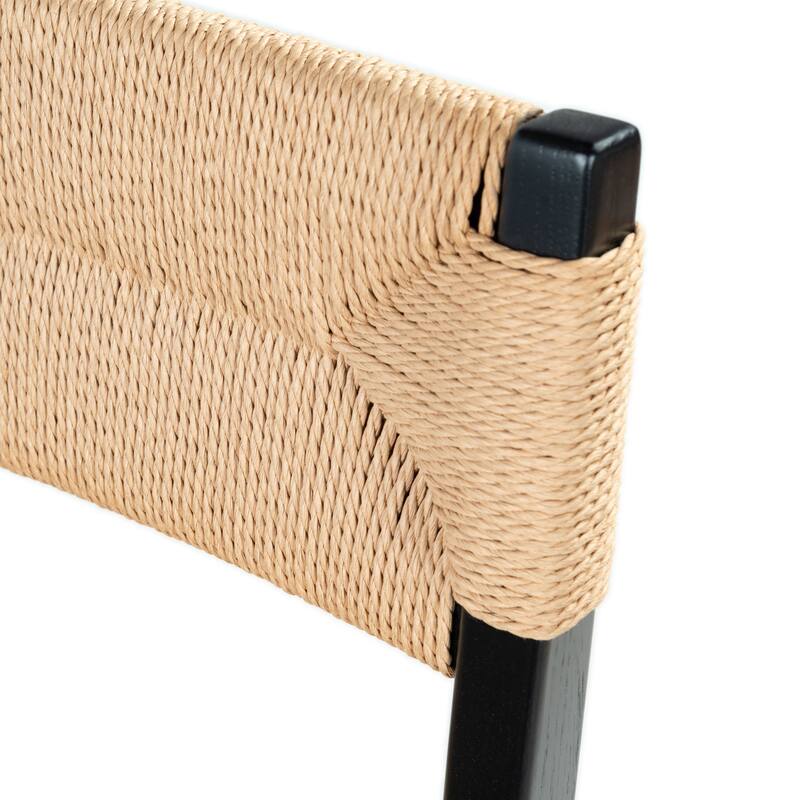 SAFAVIEH Couture Cody Rattan Counter Stool - 17"W x 20"D x 39"H